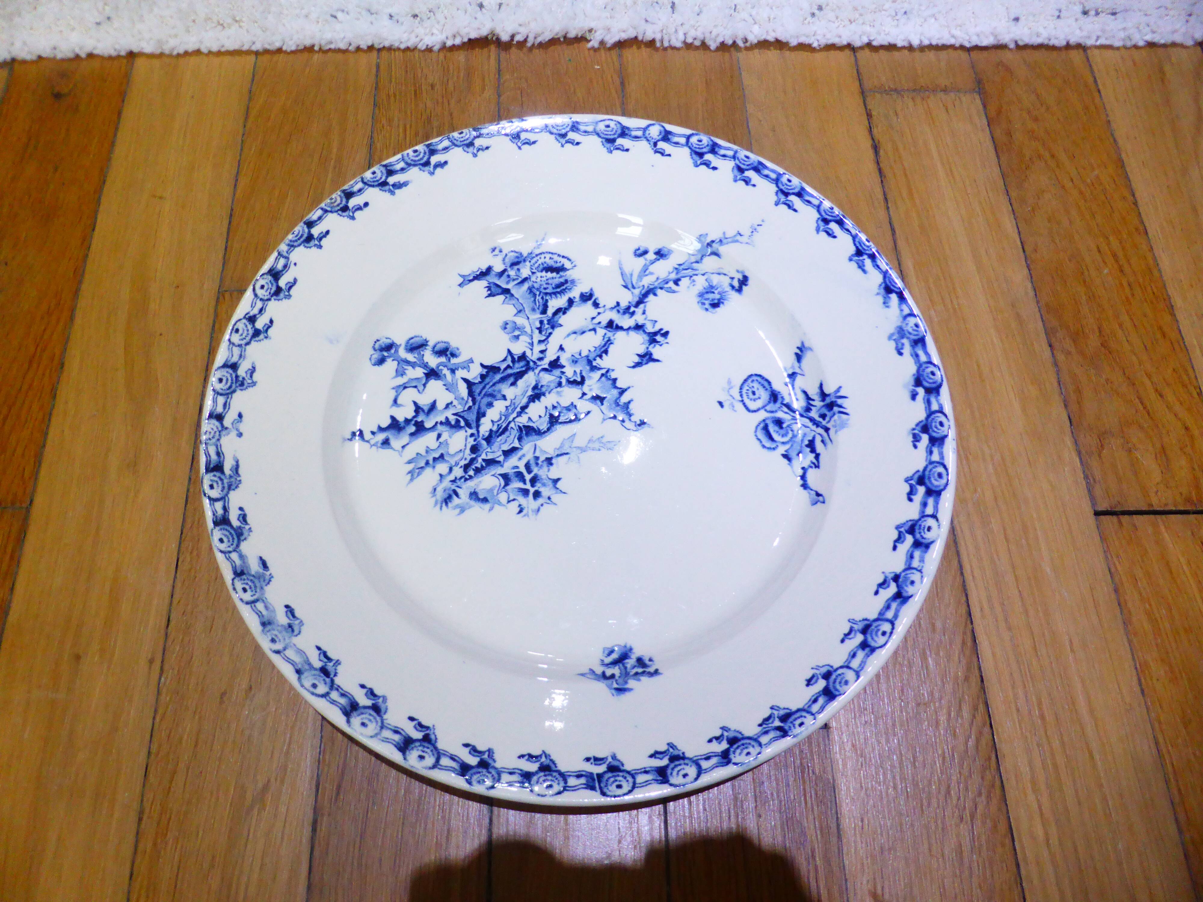 1 round plate Gien Chardons (13)