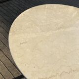 Vintage round Knoll Tulip eettafel (137cm) Marmer