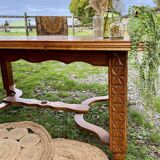 Solid wood dining table