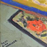 Paul Alex Deschmacker, Lily in a white vase (circa 1940)