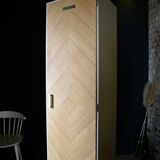 Restored Scandinavian column cabinet