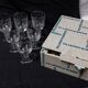 Set of 6 crystal water glasses from Villeroy and Boch, model Mercury - Height 14.