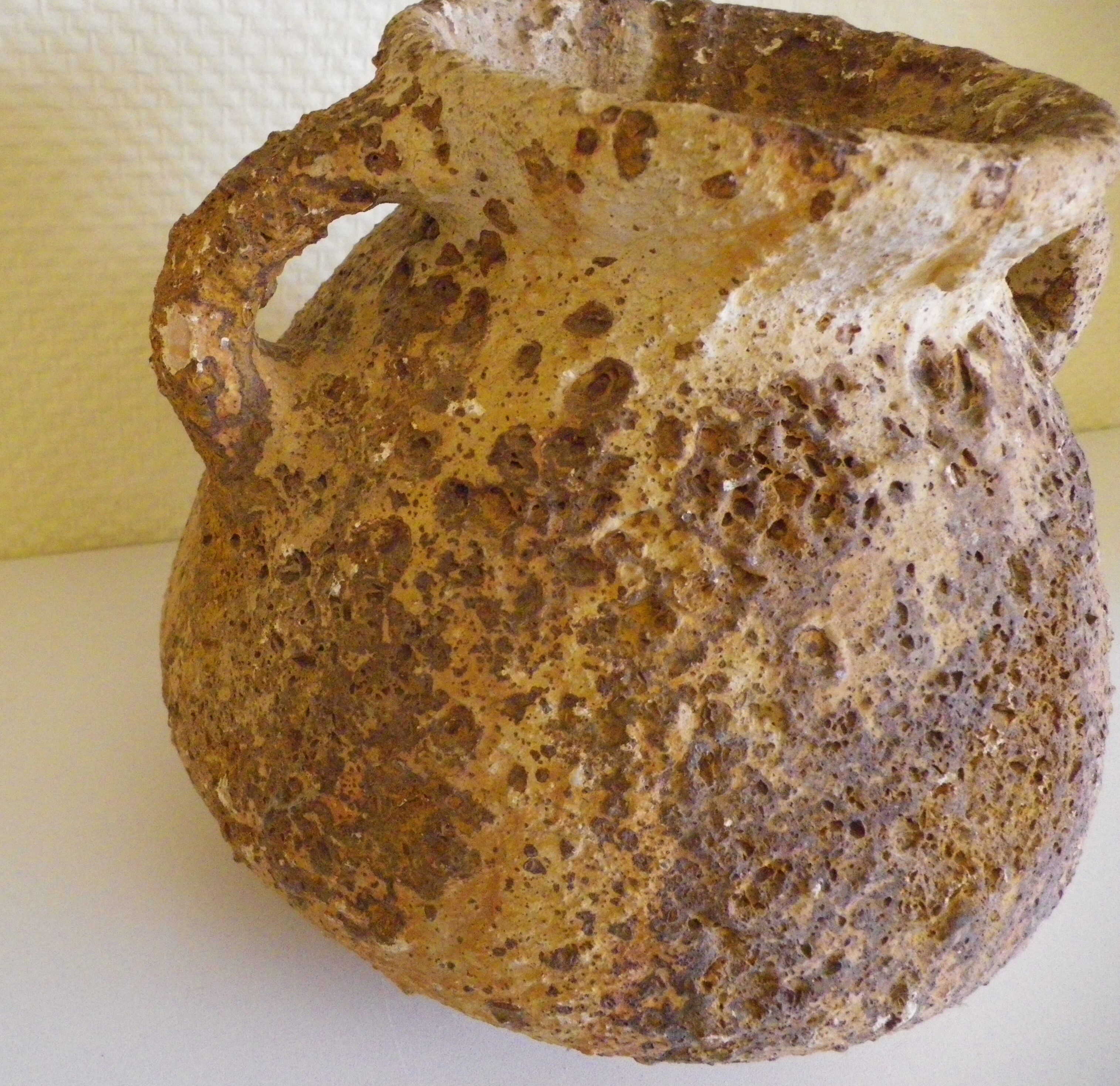 Greek amphora vase, aged in the old way, 70s