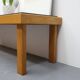 Vintage sidetable salontafel eikenhout graniet handgemaakt