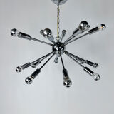Sputnik chrome chandelier, 1970s