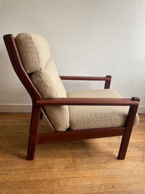Fauteuil teck scandinave 1960