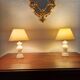 Pair of vintage alabaster lamps