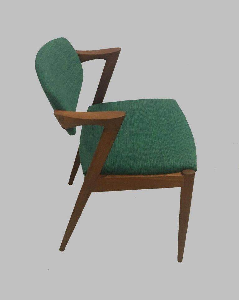 Set of eight restored dining chairs in teak Kai Kristiansen