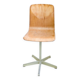 Chaise de bureau vintage industriel – coque Pagholz, métal, design allemand