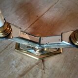 Old art deco table lamp - 2 lights - mirror lamp