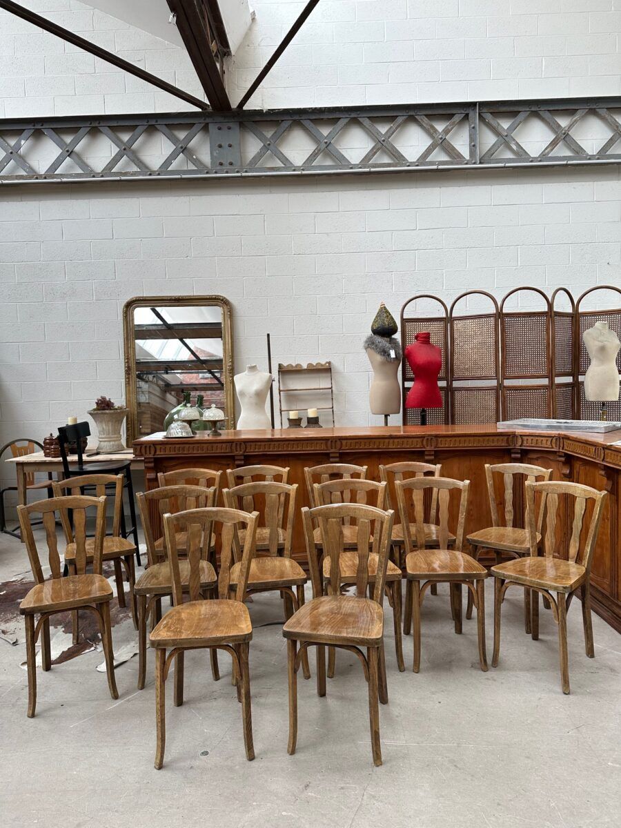 Set of 14 Baumann bistro chairs for "Henri Julien SA"