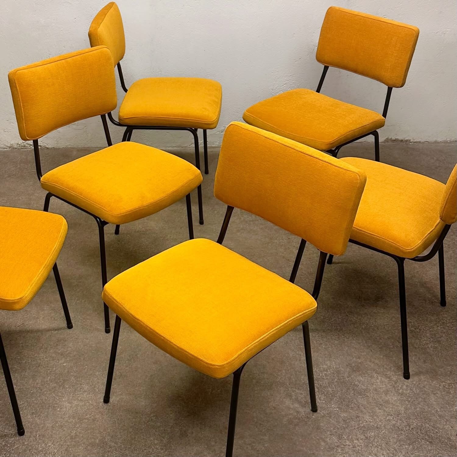 Set of 6 chairs by André Simard, 1950