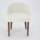 Beech Chair in Sheepskin Fabric, Denmark 1960