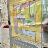 Bd Lumica lampe de table laiton/ chrome , 1970s
