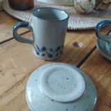 2 tassses grès bleuvintage