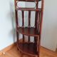 Wicker rattan corner shelf neck