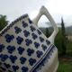 2 cups Adams Brentwood Blue Ironstone coffee
