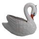 cache pot en céramique en forme de cygne