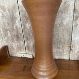 Old Large Model Vase Stoneware Brown Beige 60s Vintage