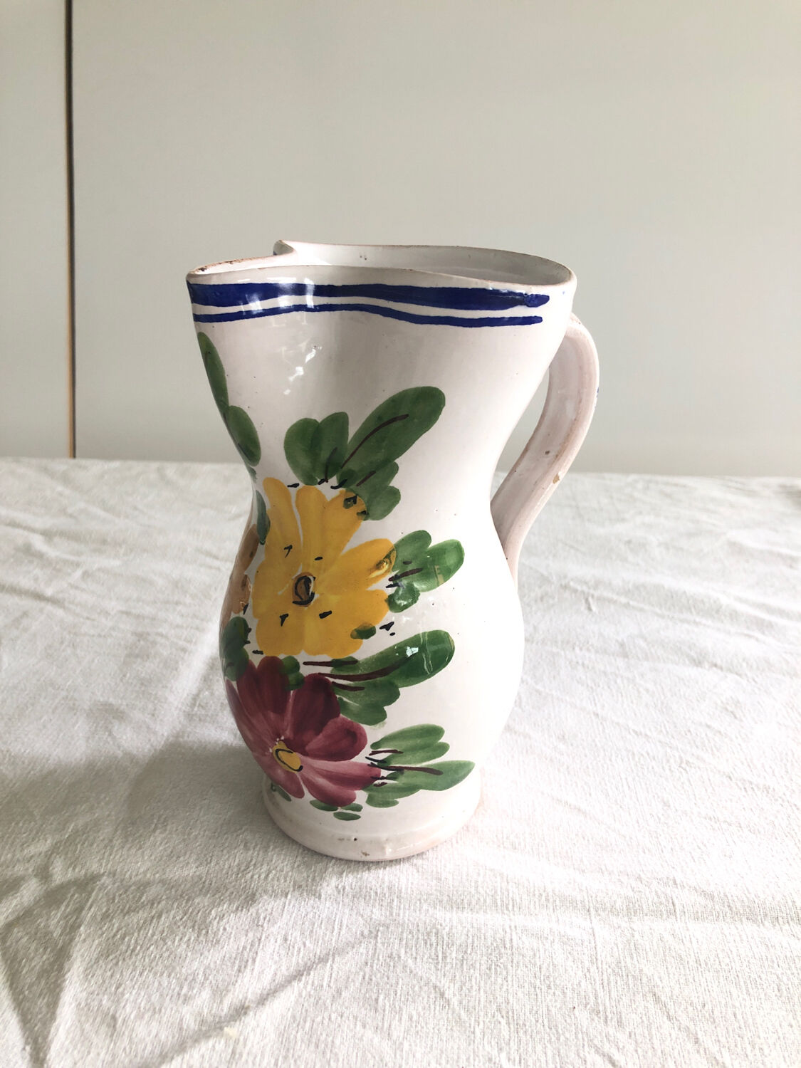 Italian ceramic pitcher / jug Pulsinelli Palena