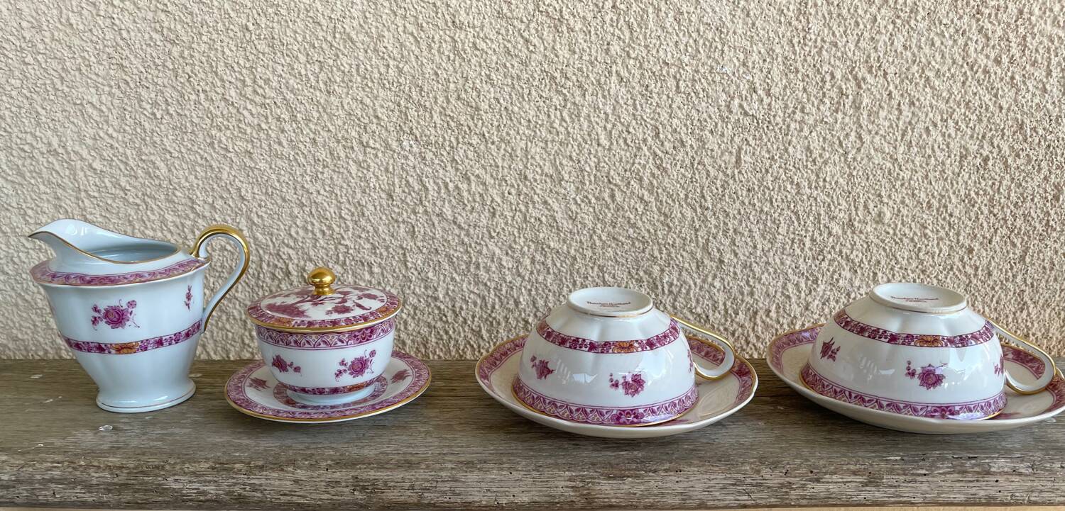 Limoges porcelain coffee service from Haviland, Tree model