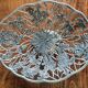 Silver-plated fruit bowl with foot