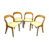 Series of 4 chairs "Gondoles" from Baumann