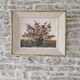 Oil on canvas - Bouquet of flowers with a knife Signed Paul Abouzit