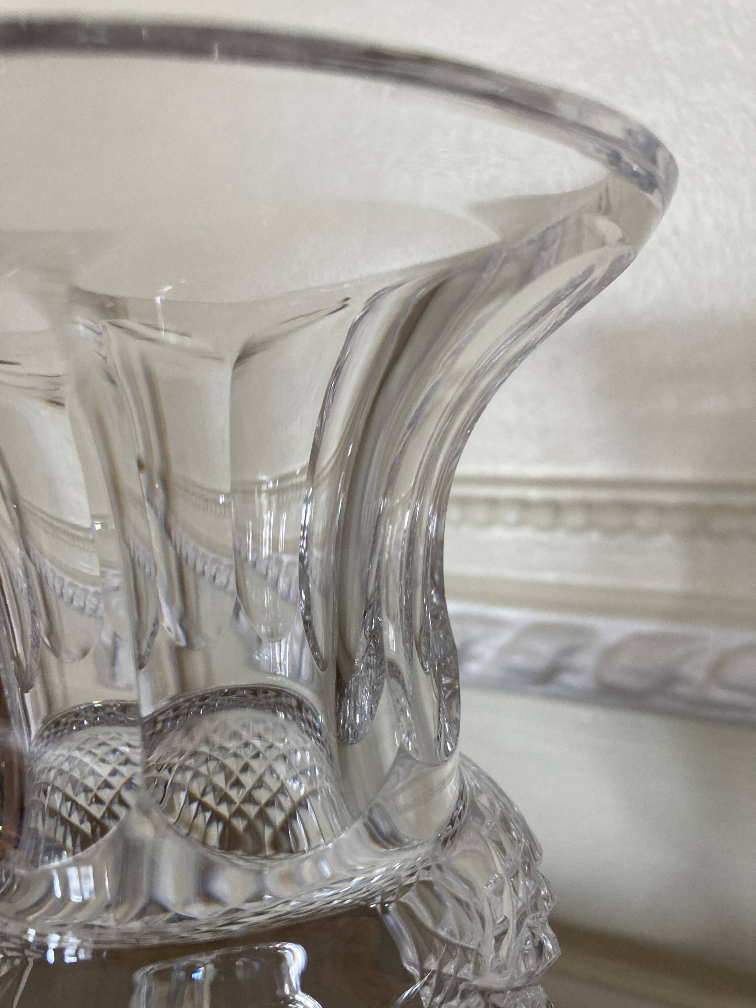 Medici vase in cut crystal, Versailles model