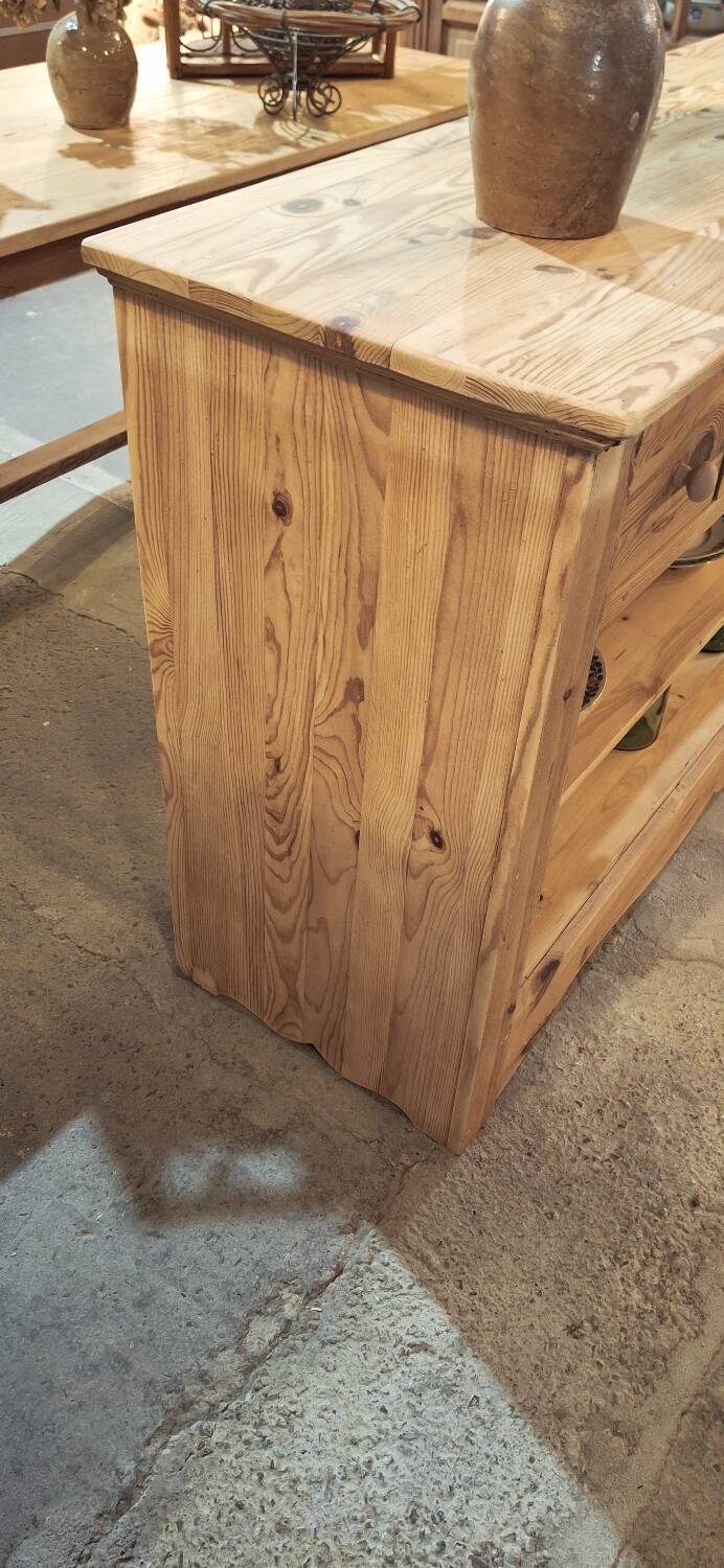 Open buffet in fir wood