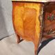 Louis XV style commode, inlaid with rosewood, marble top.