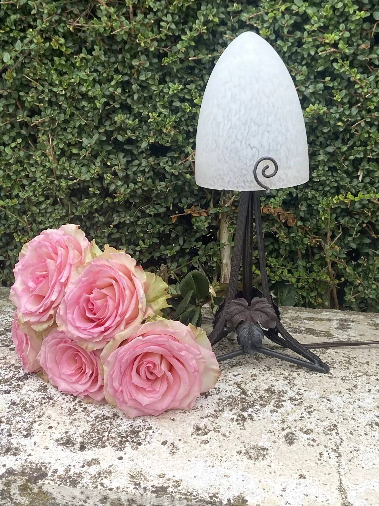 Small antique lamp from the Art Deco period