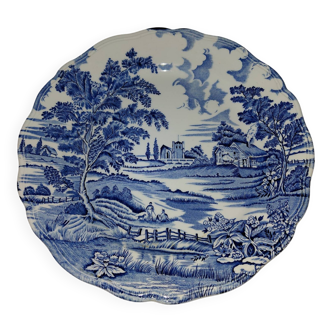 Porcelaine de Lunéville- plat rond 28 cm