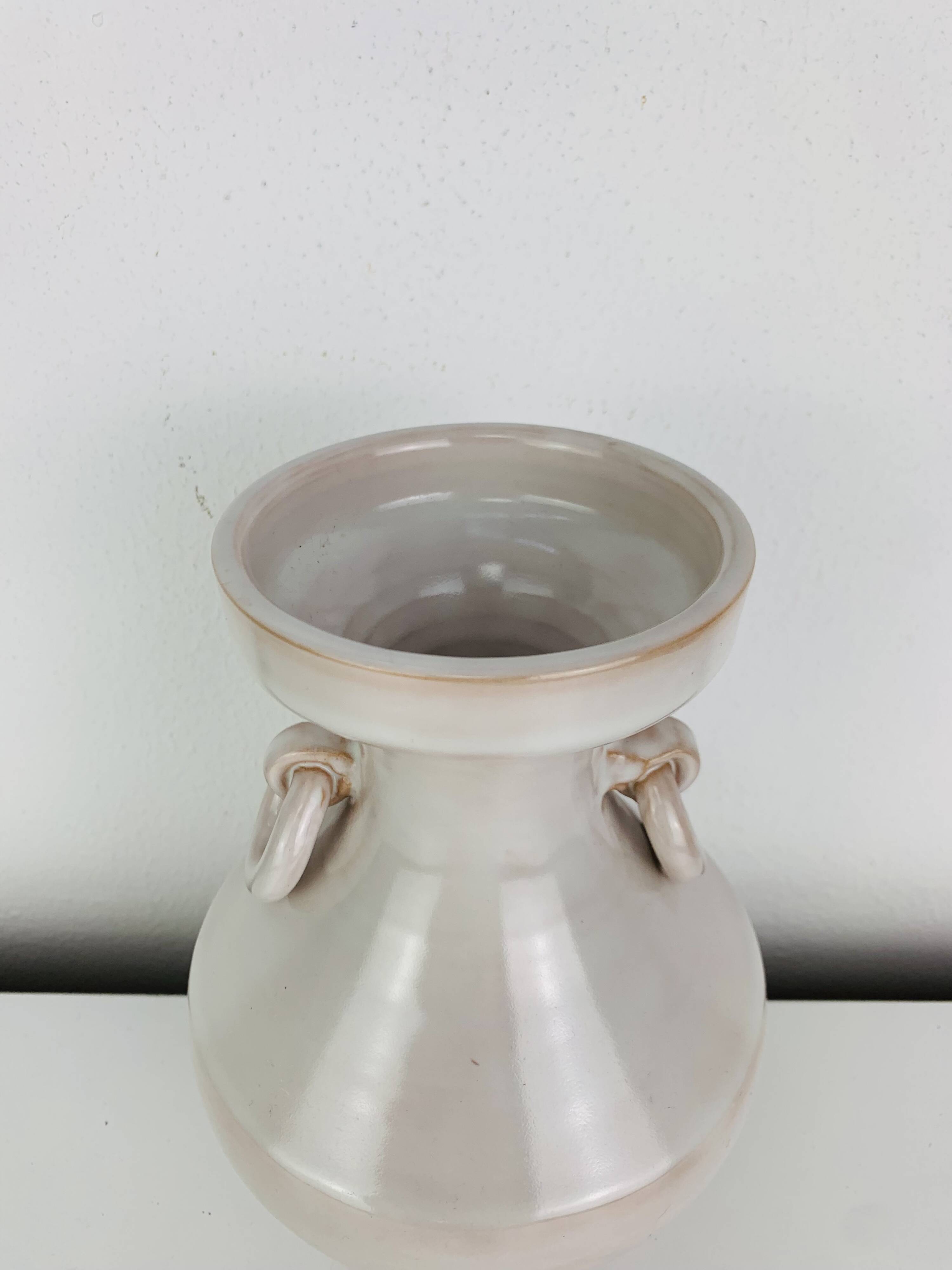 Vase céramique à anses "Arezzo Italy", vintage