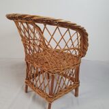 Wicker children's chair