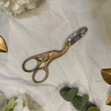 Vintage stork sugar tongs