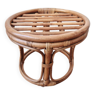 Rattan stool/plant stand - Vintage