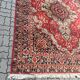 Vintage rug carpet 70s mid century Czechoslovakia red 253cm x 350cm