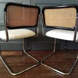 2 chairs cesca Marcel Breuer 1970