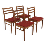 Set de 4 chaises scandinave en chêne, Suède, 1960