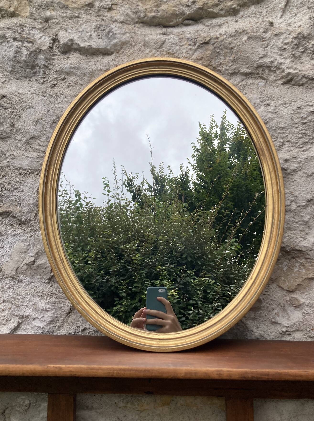 Miroir ancien doré