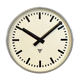 Large Grey Industrial Wall Clock from Pragotron, 1960s