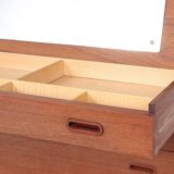 Danish design teak chest of drawers with dressing table, 1960s