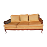 Sofa in caning style English Chippendale, mustard / Regency style