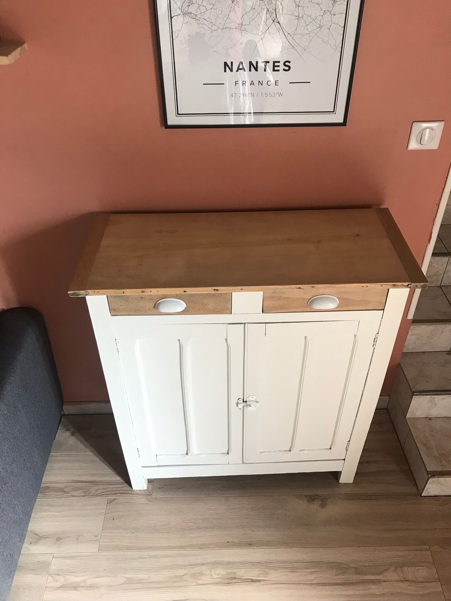 Parisian Buffet White and Wood