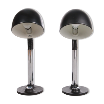 Vintage Set of 2 desk lamps by Egon Hillebrand, 1970s Germany