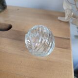 Glass candle holder