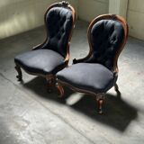 19th century Louis Philippe low chairs
