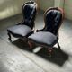 19th century Louis Philippe low chairs
