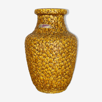 Vase « contura » en poterie de lave grasse super colorée par bay ceramics, allemagne, années 1950